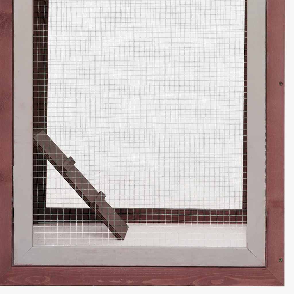 Chicken Cage Mocha 170x81x110 cm Solid Pine & Fir Wood