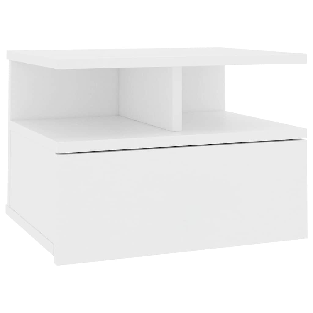 Floating Nightstand White 40x31x27 cm Engineered Wood