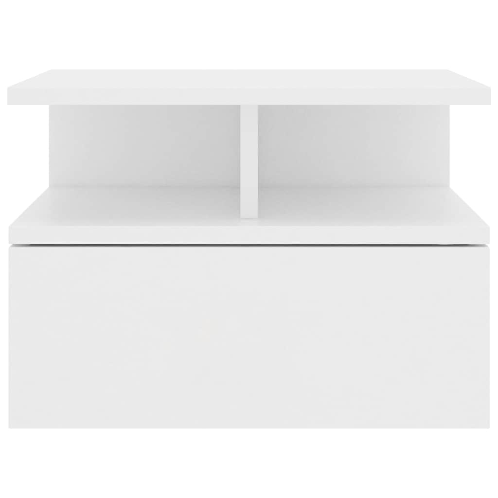 Floating Nightstand White 40x31x27 cm Engineered Wood