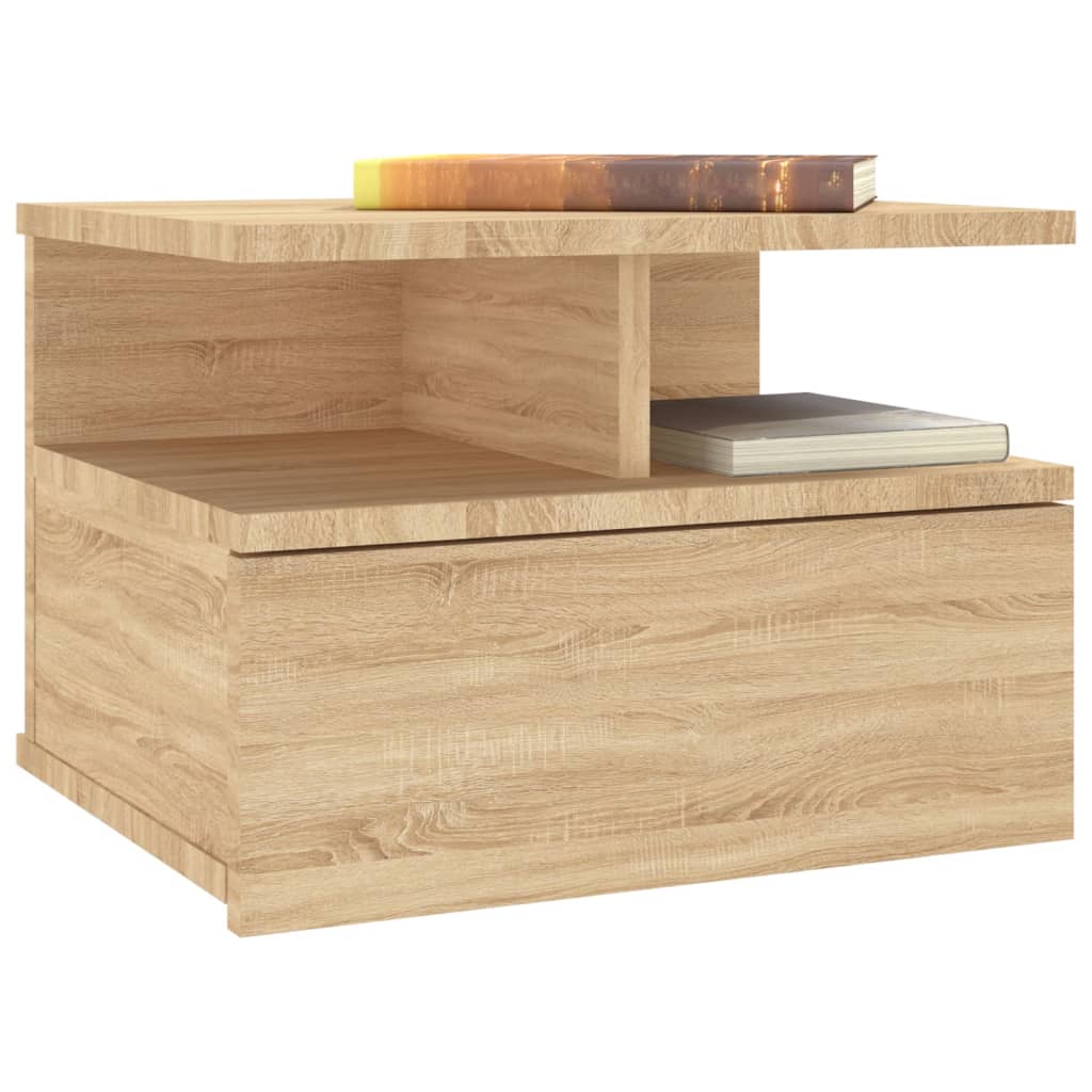 Floating Nightstand Sonoma Oak 40x31x27cm Engineered Wood