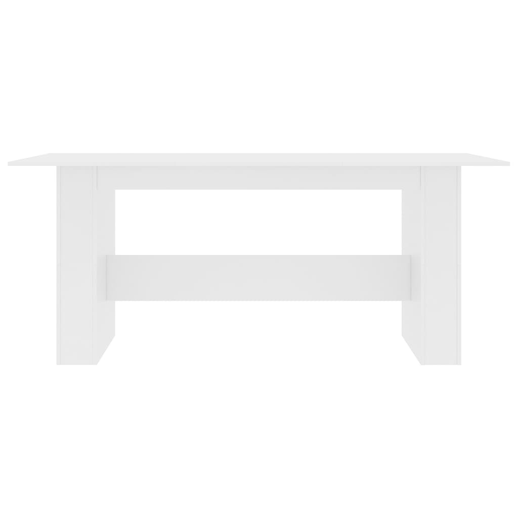 vidaXL Dining Table White 180x90x76 cm Engineered Wood