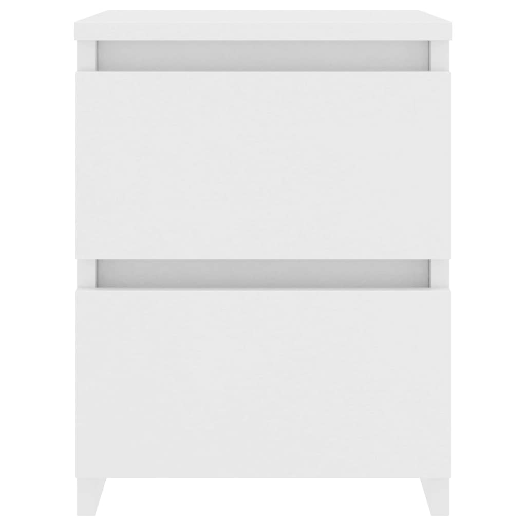 800513 vidaXL Bedside Cabinet White 30x30x40 cm Engineered Wood