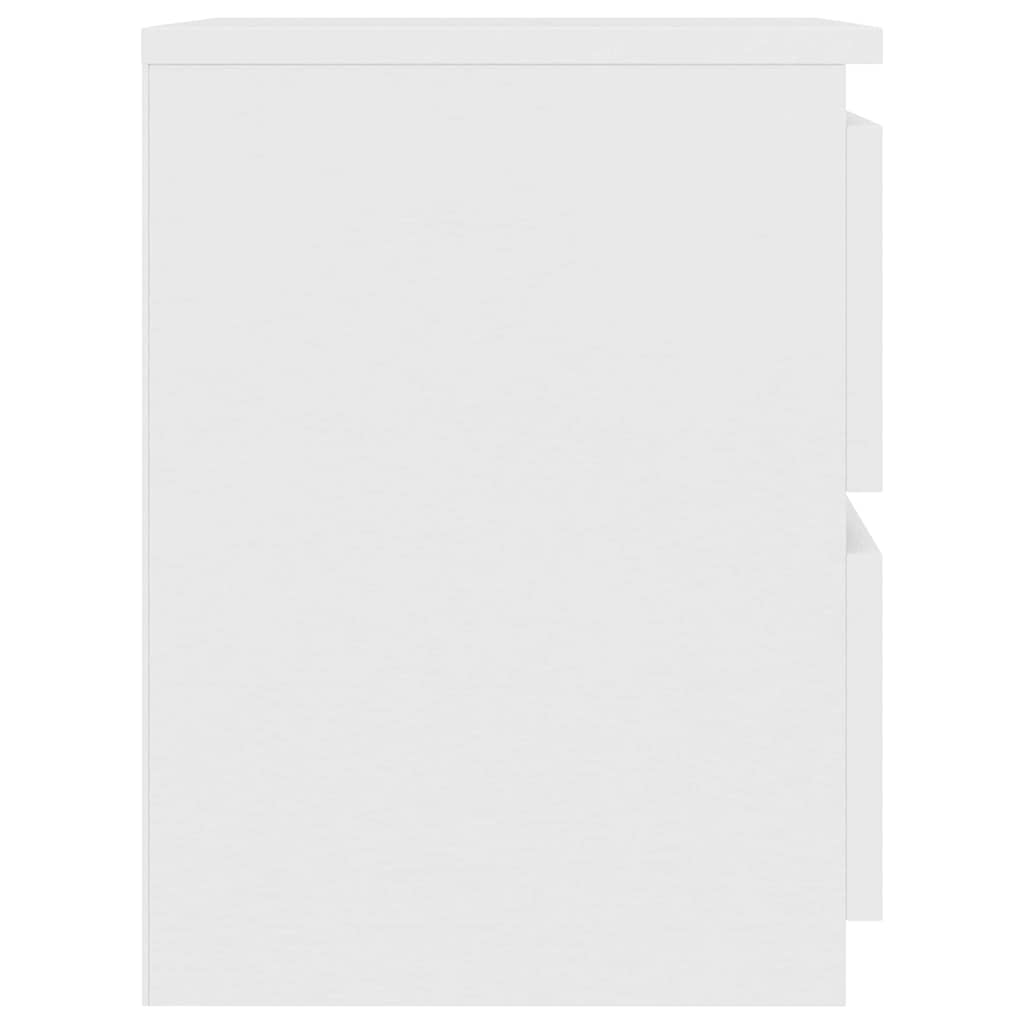 800513 vidaXL Bedside Cabinet White 30x30x40 cm Engineered Wood