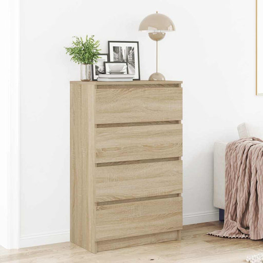 Sideboard | Sonoma Oak | Chipboard | Medium | Drawer Cabinet
