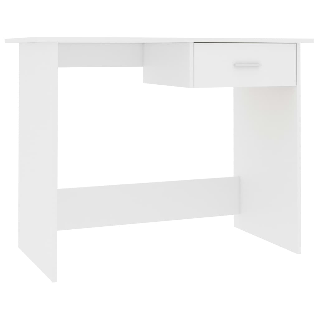 vidaXL Desk White 100x50x76 cm Engineered Wood