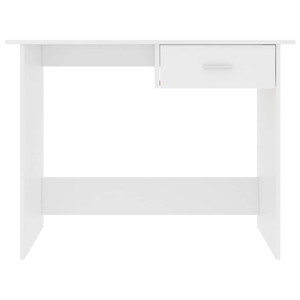800549 vidaXL Desk White 100x50x76 cm Engineered Wood