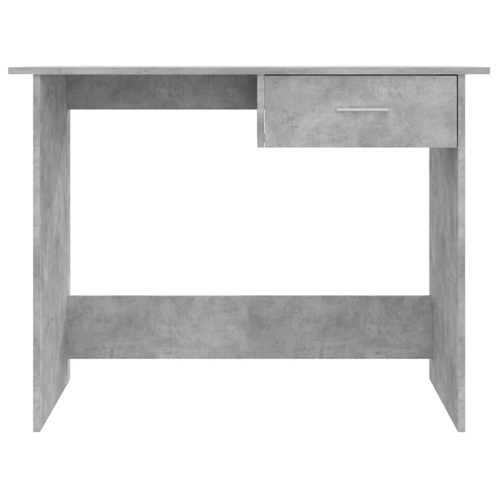 800553 vidaXL Desk Concrete Grey 100x50x76 cm Engineered Wood