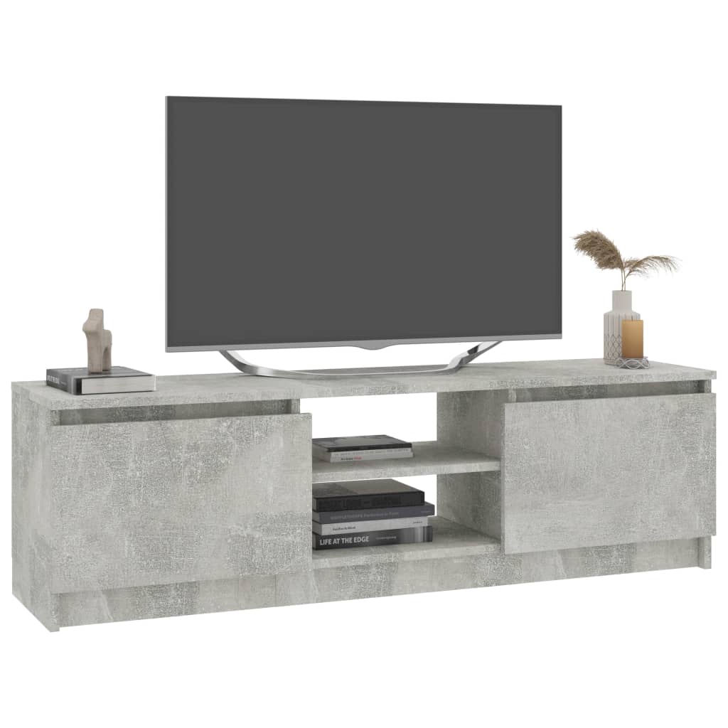 vidaXL TV Cabinet Concrete Grey 120x30x35.5 cm Engineered Wood