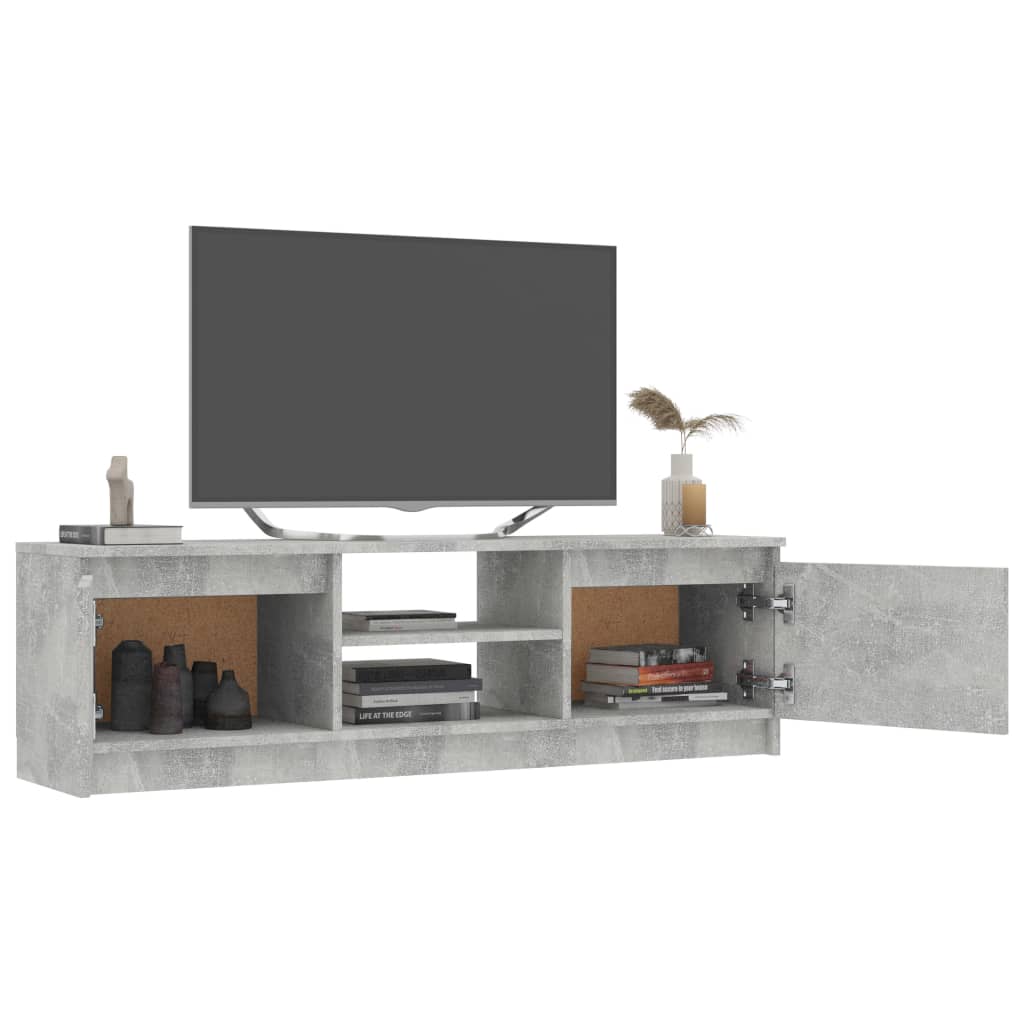 vidaXL TV Cabinet Concrete Grey 120x30x35.5 cm Engineered Wood