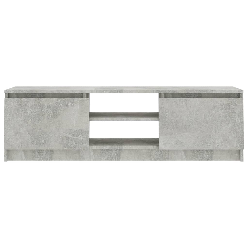 vidaXL TV Cabinet Concrete Grey 120x30x35.5 cm Engineered Wood