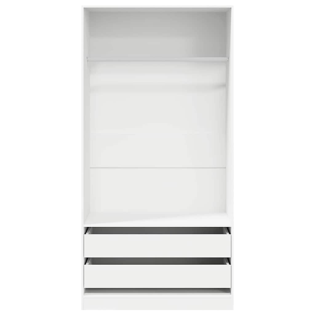 800603 vidaXL Wardrobe White 100x50x200 cm Engineered Wood