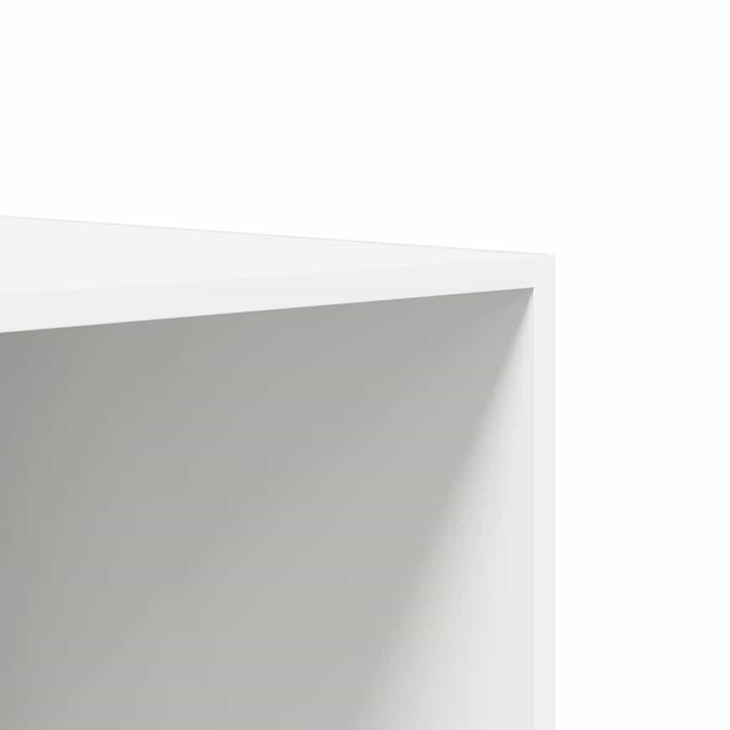 Wardrobe White 100x50x200 cm Engineered Wood
