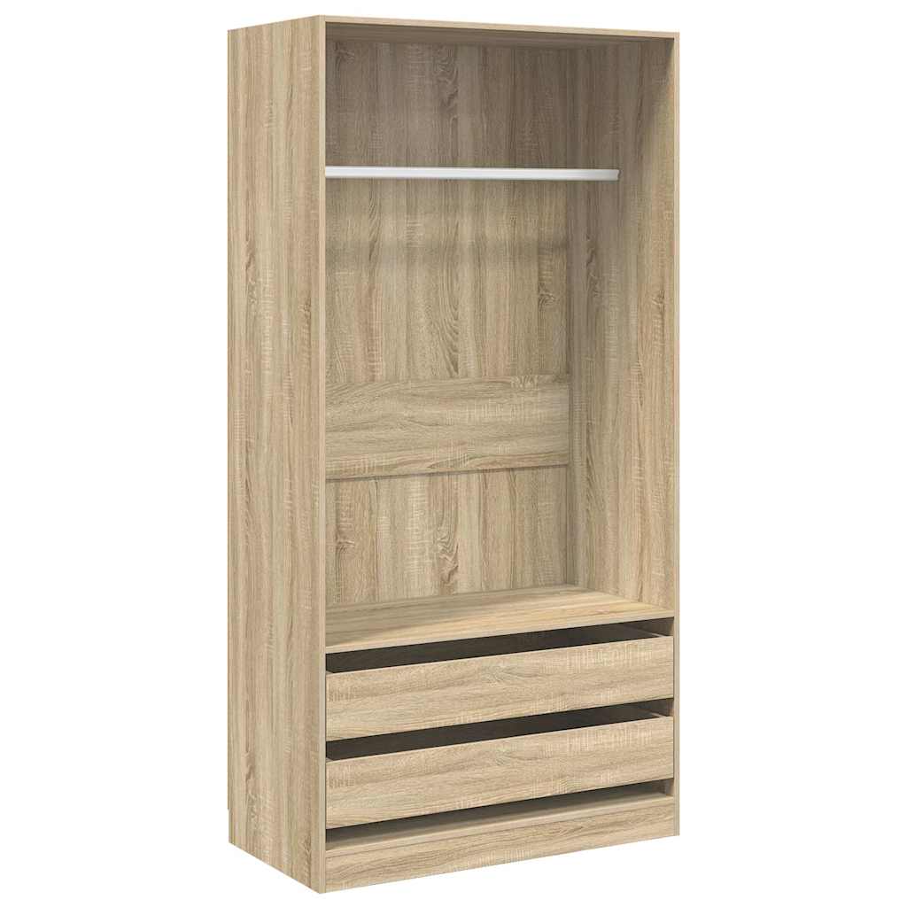800606 vidaXL Wardrobe Sonoma Oak 100x50x200 cm Engineered Wood