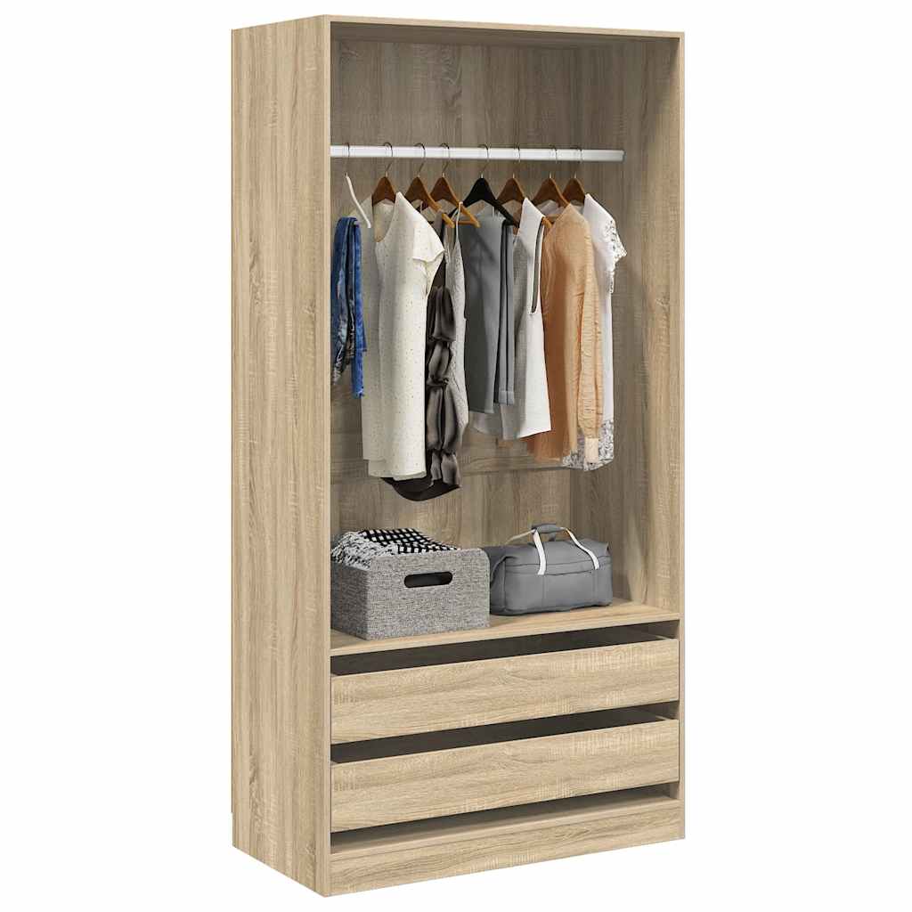 Wardrobe | Sonoma Oak | Engineered wood | Compact | Wardrobe