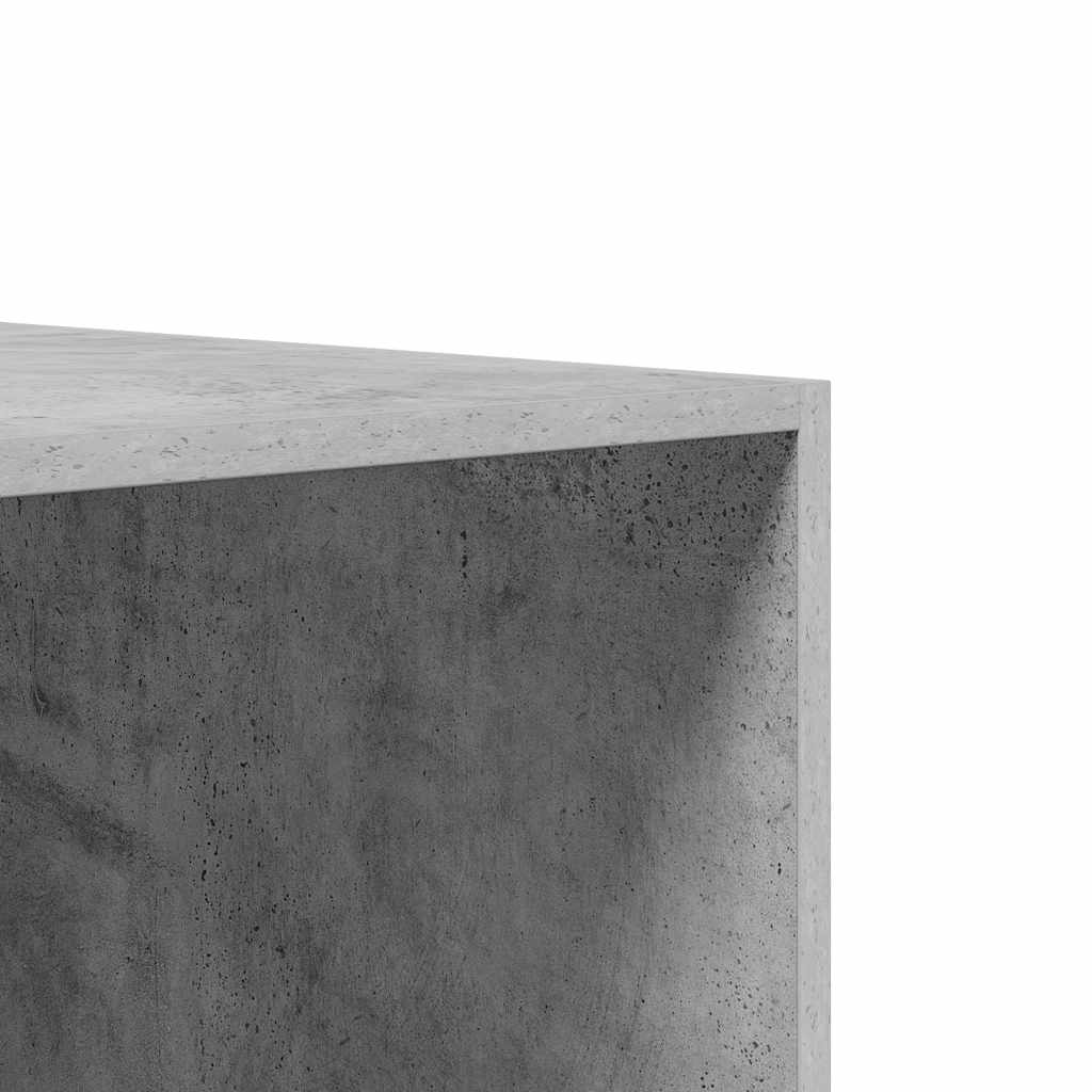 Wardrobe Concrete Grey 100x50x200 cm Engineered Wood