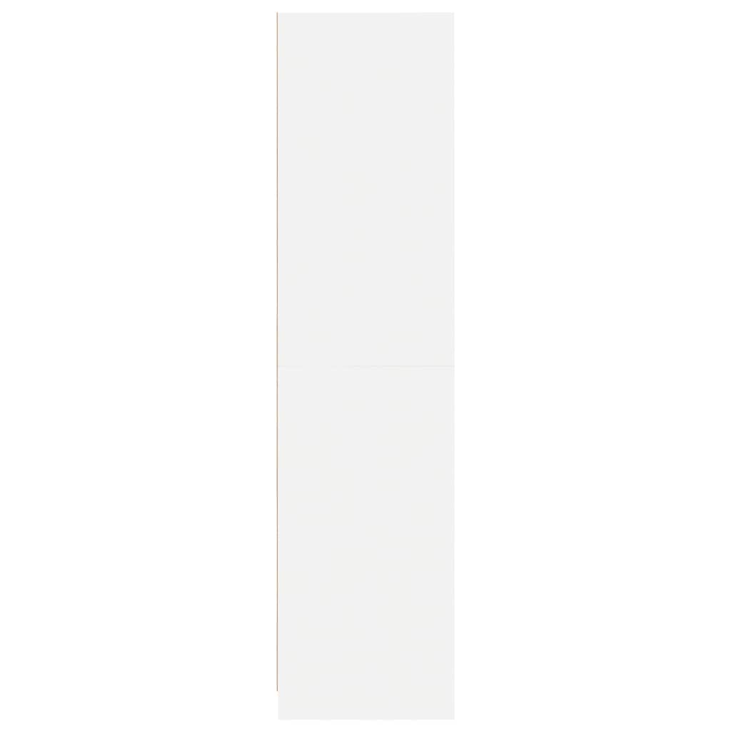 800612 vidaXL Wardrobe with Drawers White 50x50x200 cm Engineered Wood