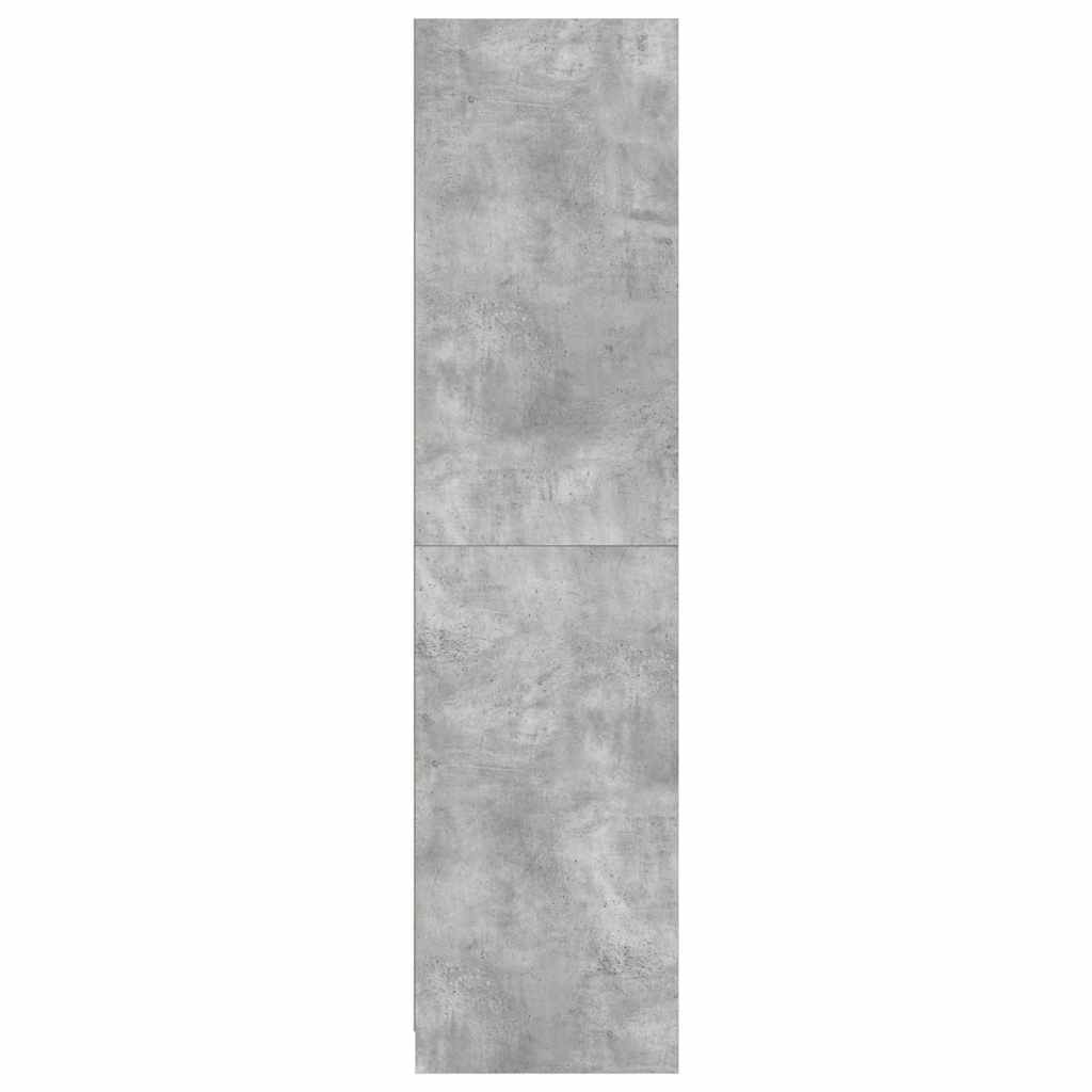 Wardrobe with Drawers Concrete Grey 50x50x200 cm Engineered Wood