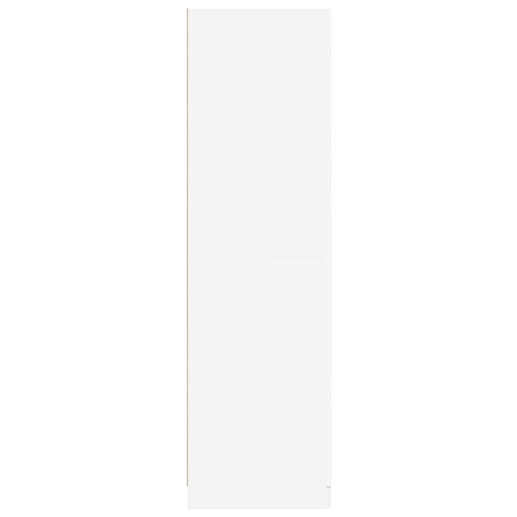 800621 vidaXL Wardrobe White 80x52x180 cm Engineered Wood