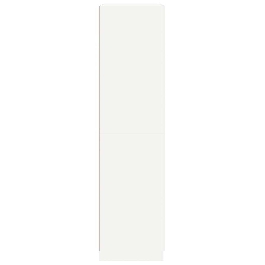 Wardrobe White 90x52x200 cm Engineered Wood