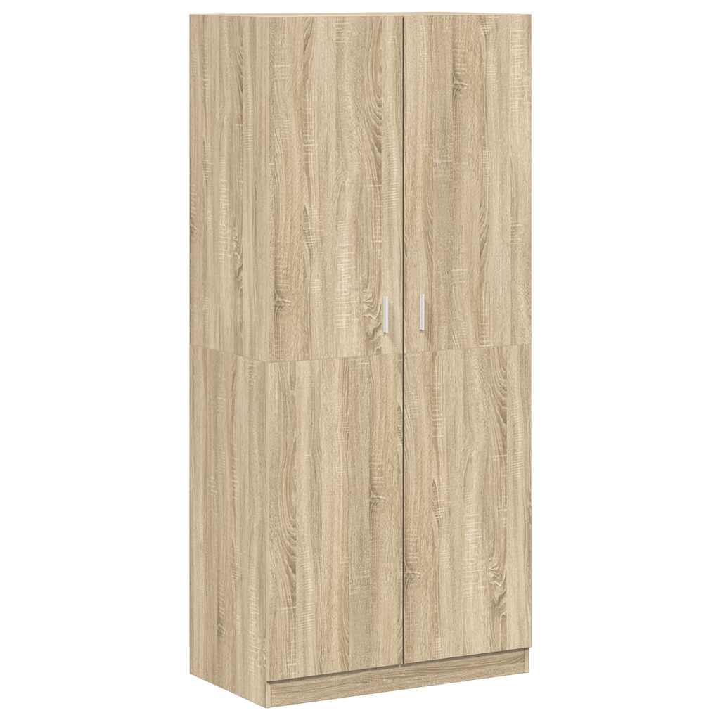 Wardrobe Sonoma Oak 90x52x200 cm Engineered Wood