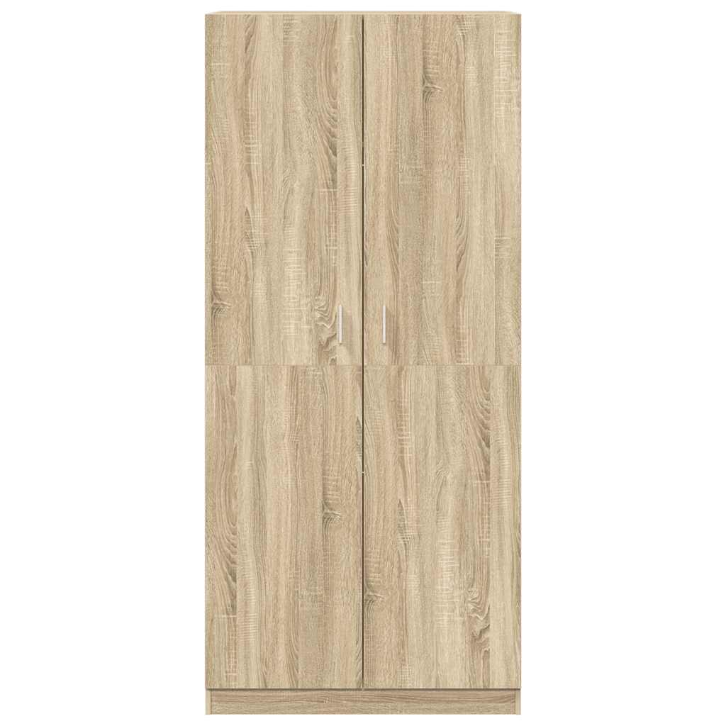 Wardrobe Sonoma Oak 90x52x200 cm Engineered Wood