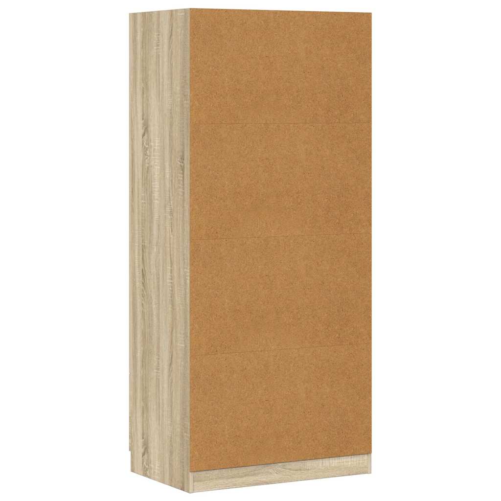 800642 vidaXL Wardrobe Sonoma Oak 80x52x180 cm Engineered Wood
