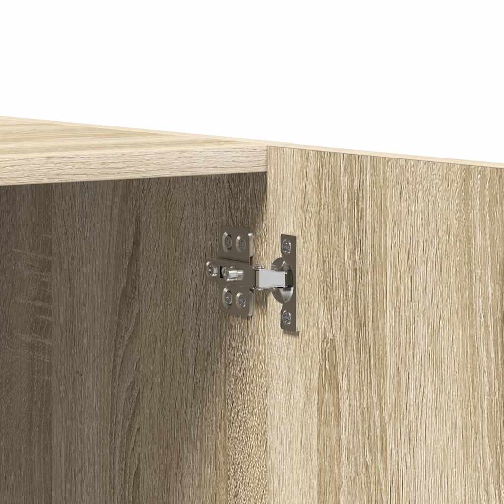 800642 vidaXL Wardrobe Sonoma Oak 80x52x180 cm Engineered Wood