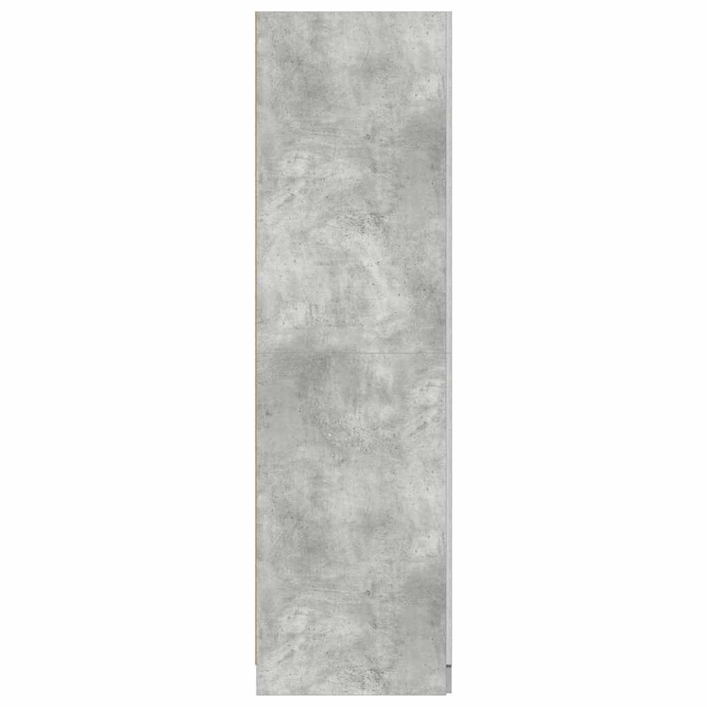 Wardrobe | Concrete Grey | Engineered Wood | Compact | Wardrobe