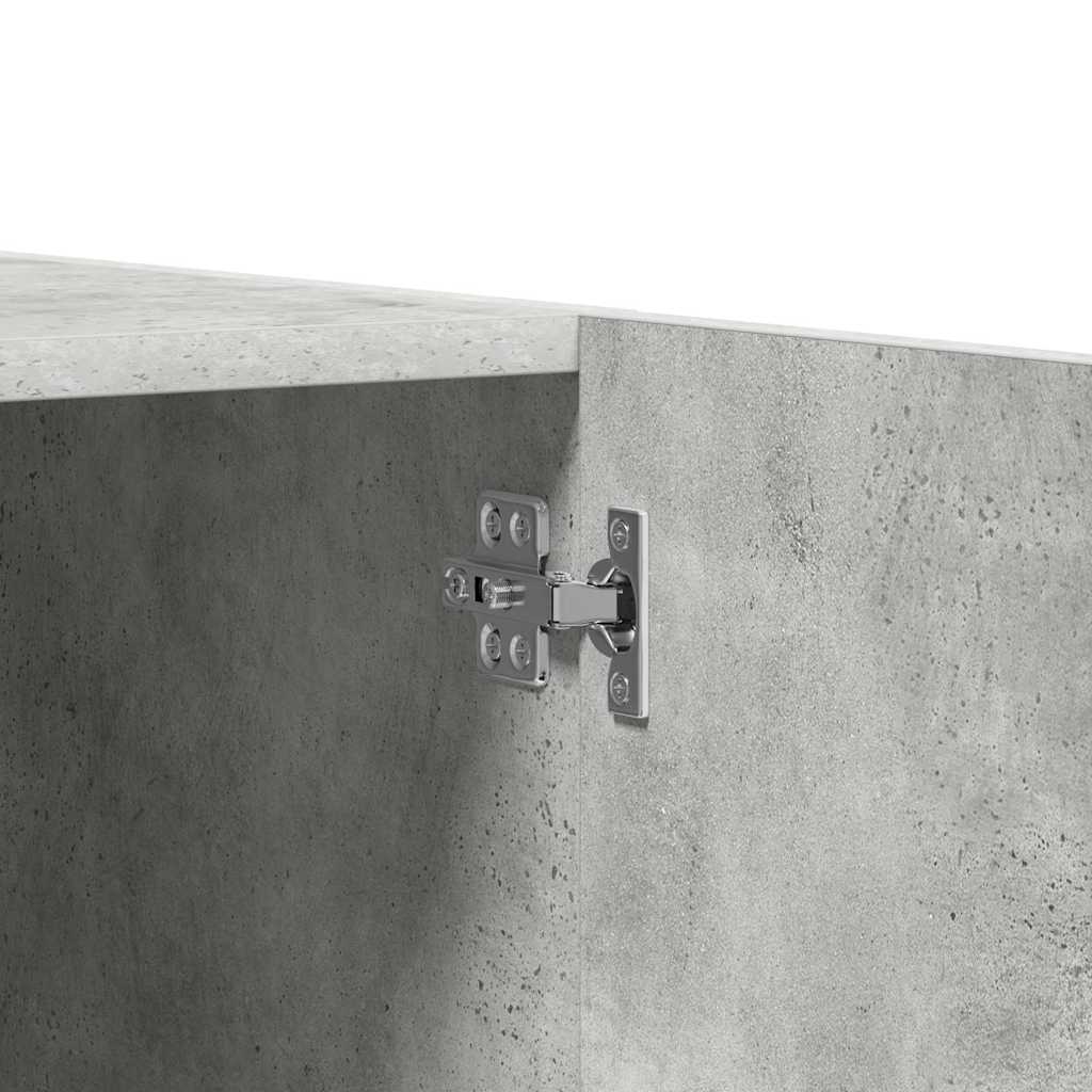 Wardrobe | Concrete Grey | Engineered Wood | Compact | Wardrobe