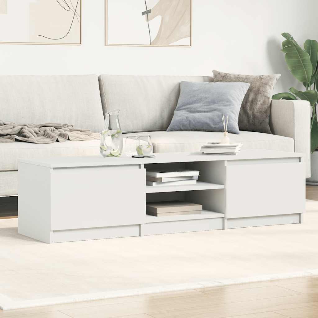 TV Cabinet | White | Engineered Wood | TV Cabinet | Rectangular