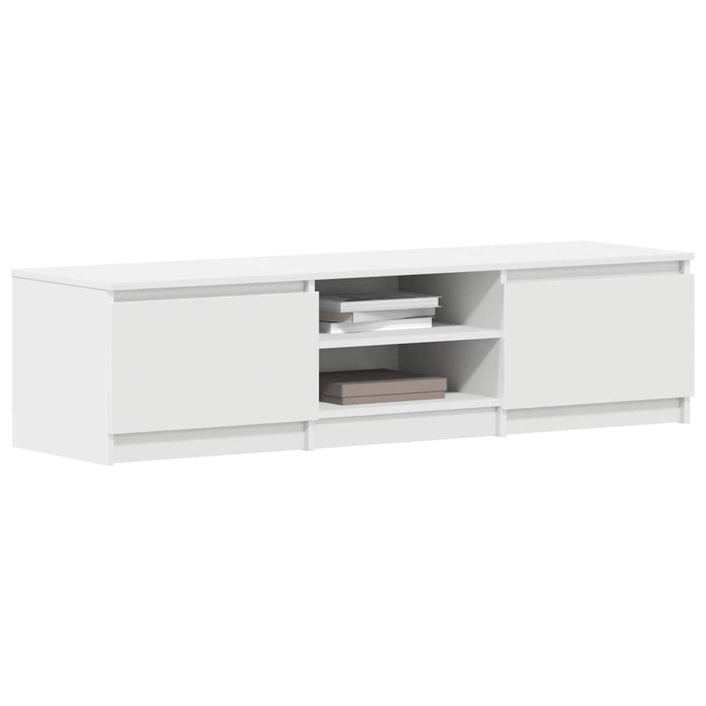 TV Cabinet | White | Engineered Wood | TV Cabinet | Rectangular