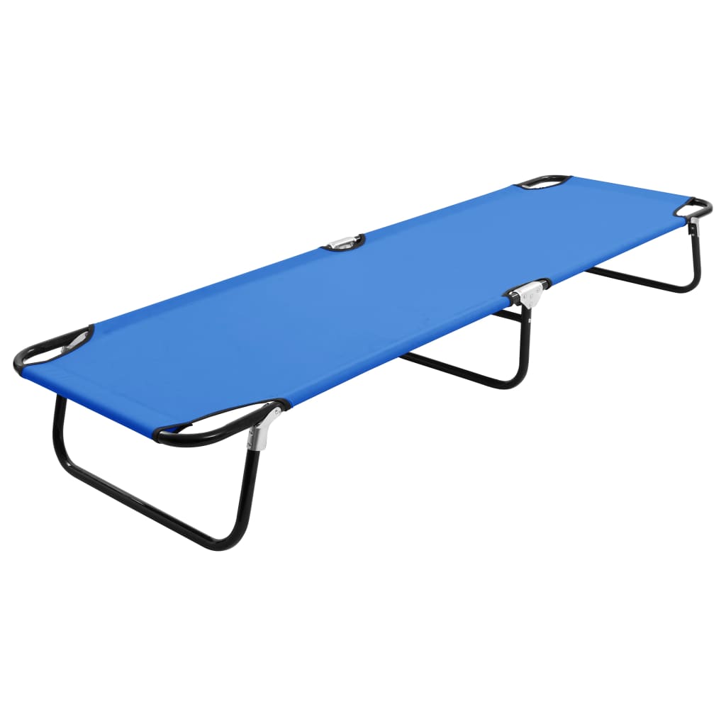 Sun Lounger | Blue | Steel frame and polyester fabric | Standard Size