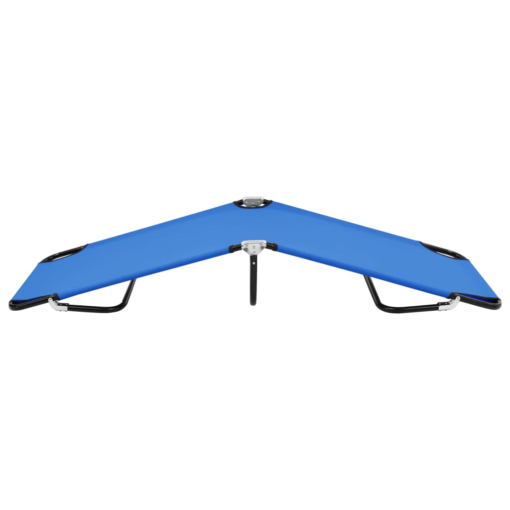 Sun Lounger | Blue | Steel frame and polyester fabric | Standard Size