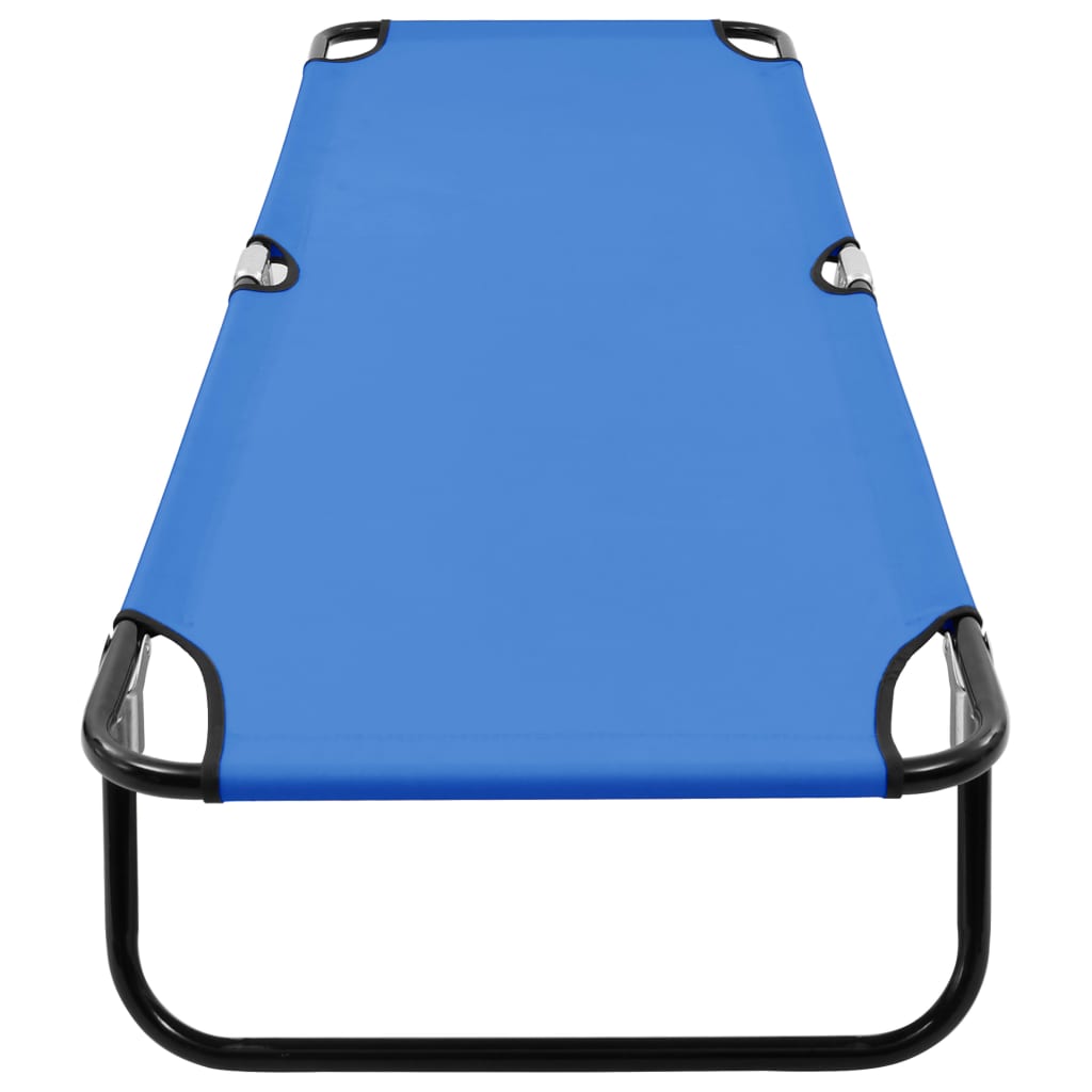 Sun Lounger | Blue | Steel frame and polyester fabric | Standard Size