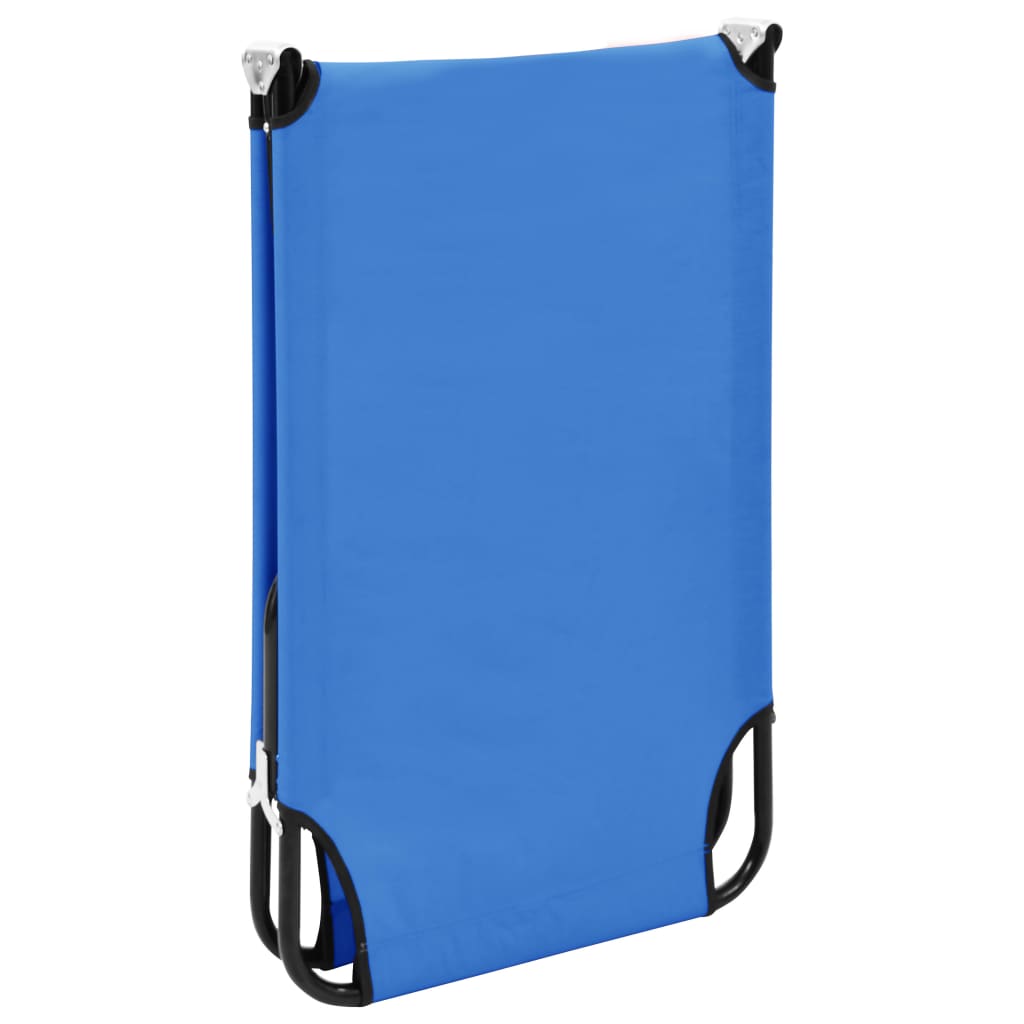 Sun Lounger | Blue | Steel frame and polyester fabric | Standard Size