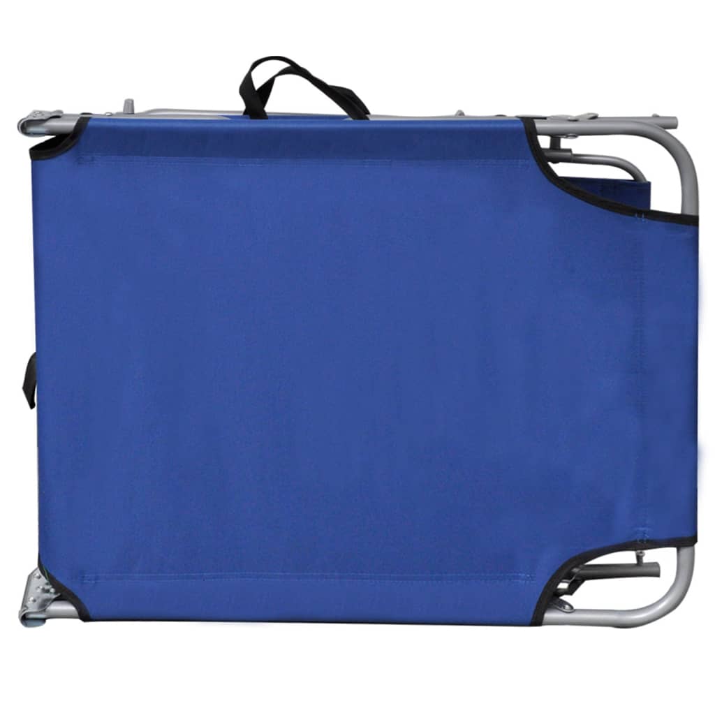 Sunlounger | Blue | Powder-coated aluminium | Standard | Foldable