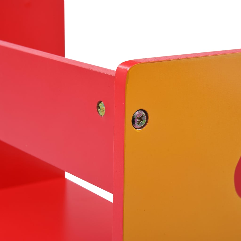 vidaXL 3 Piece Kids Chair Table Set Fire Truck Design Wood