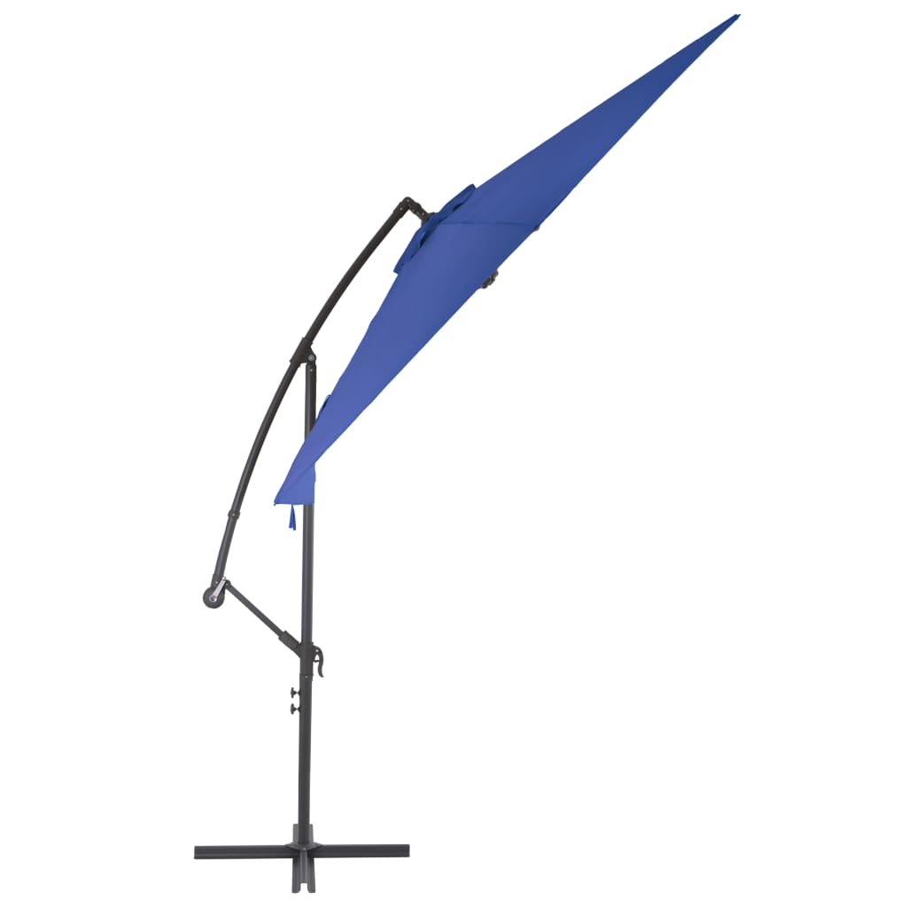Cantilever Garden Parasol | Blue | Polyester, Metal | Large | Tiltable