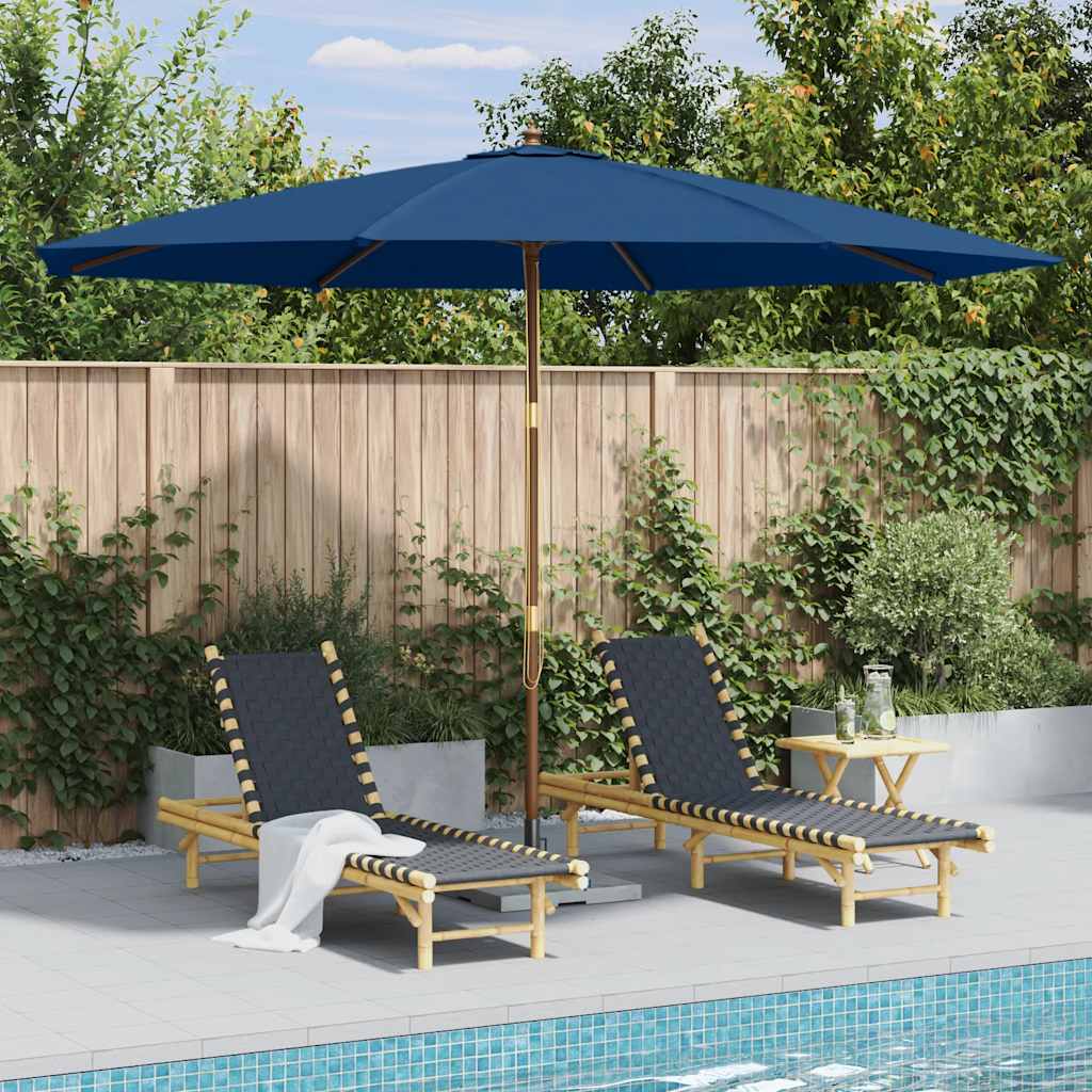Garden Parasol | Blue | Fabric (100% polyester) | Large
