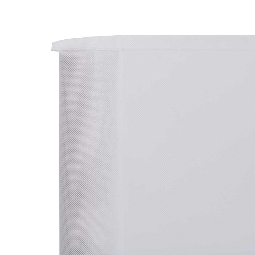 47148 vidaXL 3-panel Wind Screen Fabric 400x160 cm Sand White