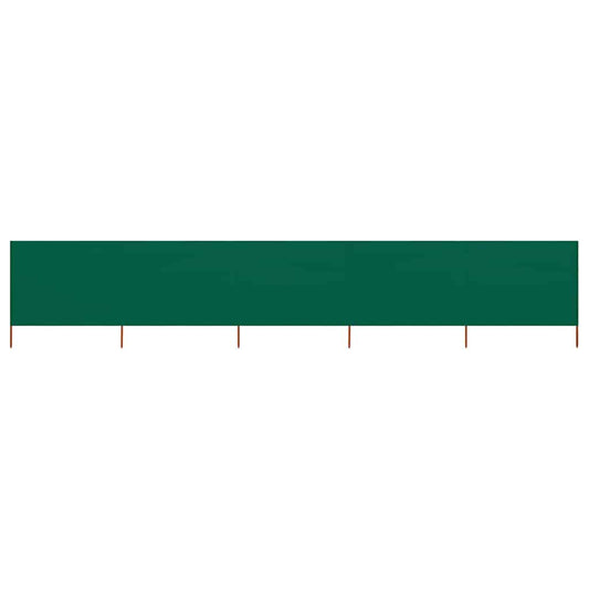 47155 vidaXL 5-panel Wind Screen Fabric 600x80 cm Green