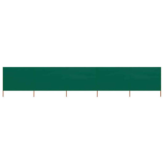 5-panel Wind Screen Fabric 600x120 cm Green