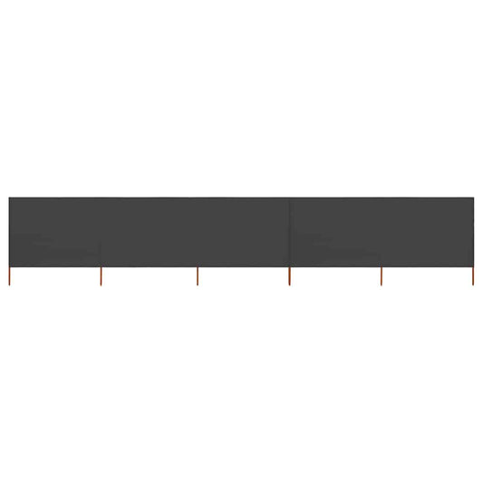 47162 vidaXL 5-panel Wind Screen Fabric 600x120 cm Anthracite