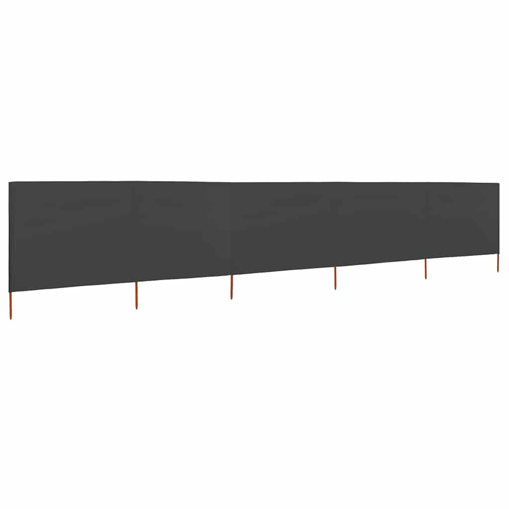 5-panel Wind Screen Fabric 600x160 cm Anthracite