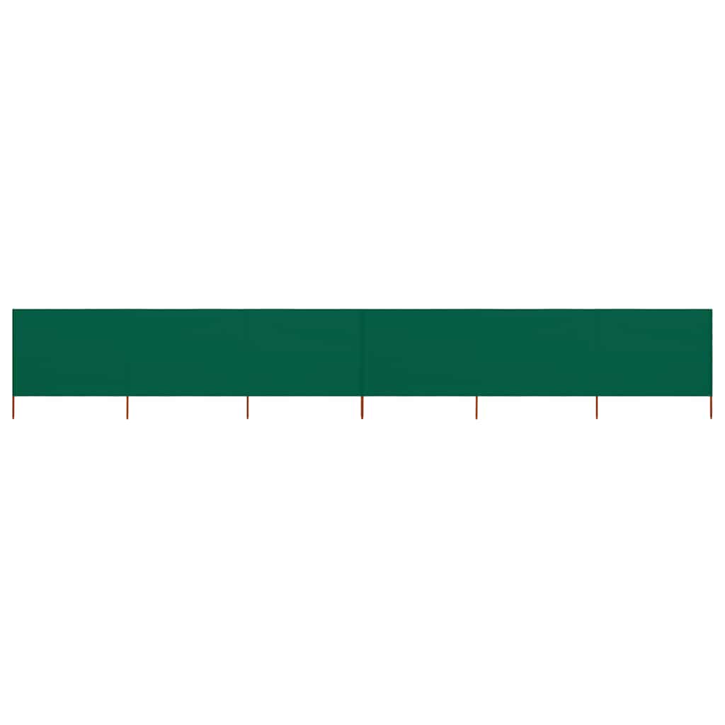 6-panel Wind Screen Fabric 800x160 cm Green
