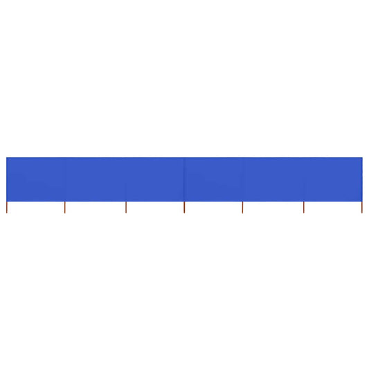 47185 vidaXL 6-panel Wind Screen Fabric 800x160 cm Azure Blue