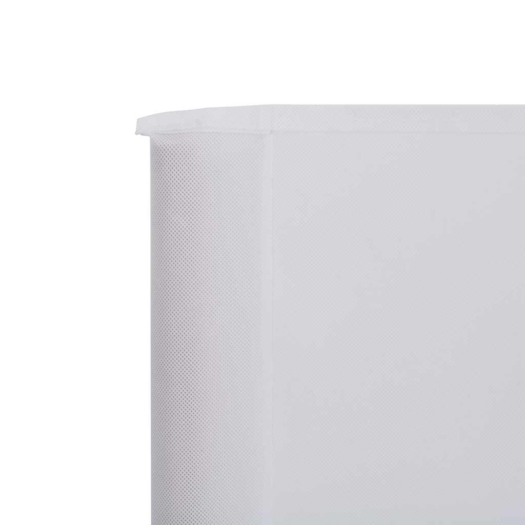 47186 vidaXL 9-panel Wind Screen Fabric 1200x80 cm Sand White