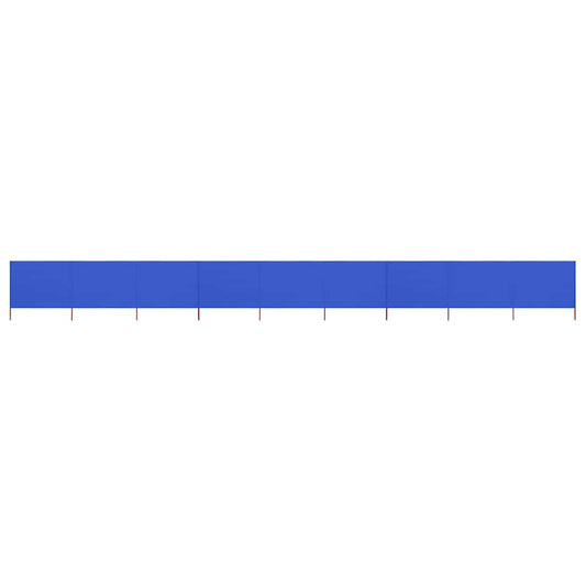 47197 vidaXL 9-panel Wind Screen Fabric 1200x120 cm Azure Blue