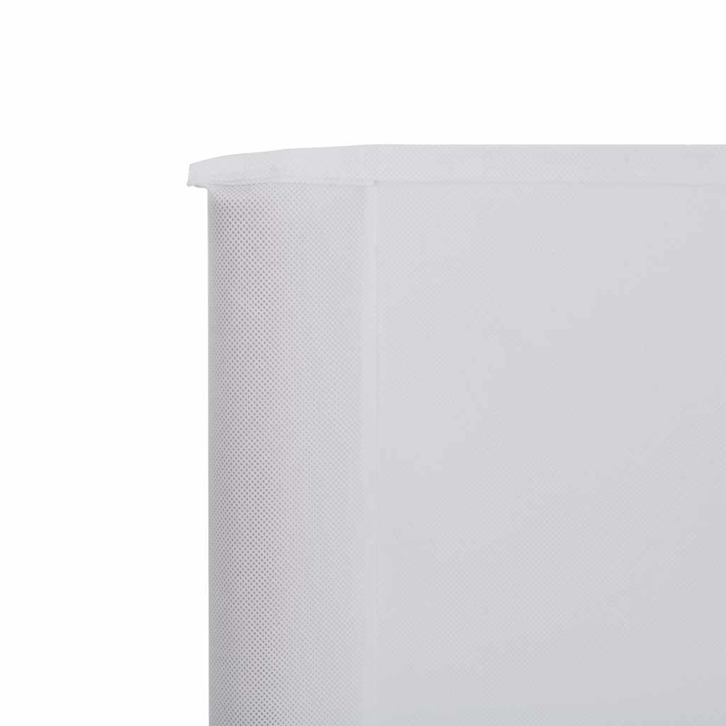 9-panel Wind Screen Fabric 1200x160 cm Sand White