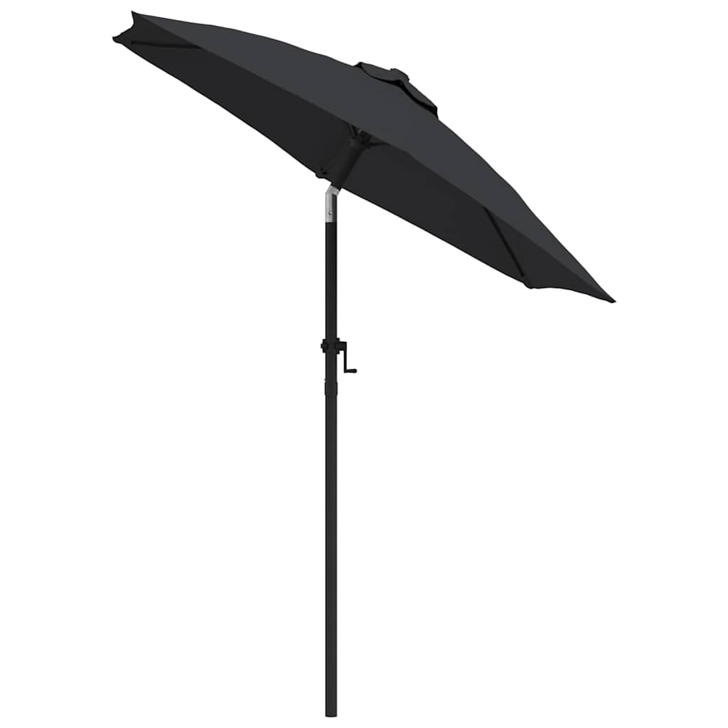 Garden Parasol | Black and dark grey | Aluminium, Polyester | Medium